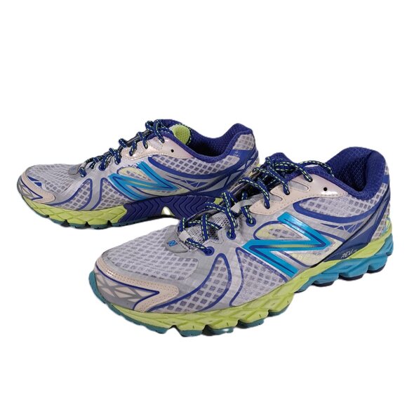 New Balance 870 V3 Running Shoes Women 9.5 B Blue Gray Yellow Athletic W870WB3 - Picture 3 of 16